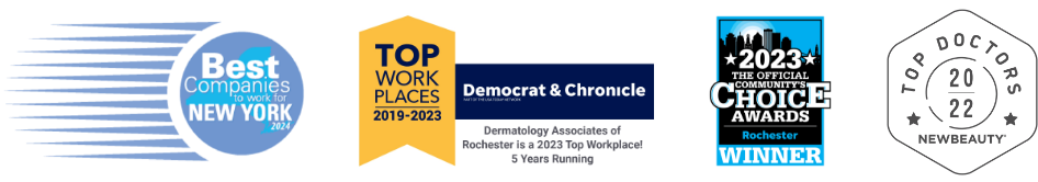 Top Work Places 2019-2022, Choice Awards 2020-2021, and Top Doctor 2022 badge