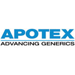 Apotex logo with tagline: advancing generics