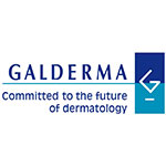 Galderma logo with the tagline: committed to the future of dermatology