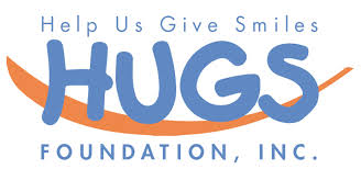HUGS Foundation, Inc. logo with the tag line: help us give smiles
