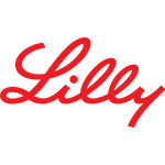 Logo for Lilly, which is in red cursive type