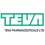 Teva Pharmaceuticals Ltd logo in white type outlined by green.