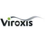 Viroxis logo in black type with a green dot for the \"i\" and a black ombre swoop above the name.