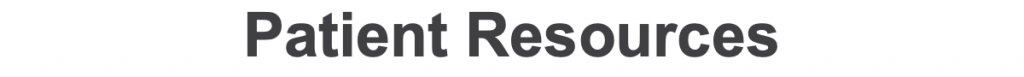 Patient Resources Links