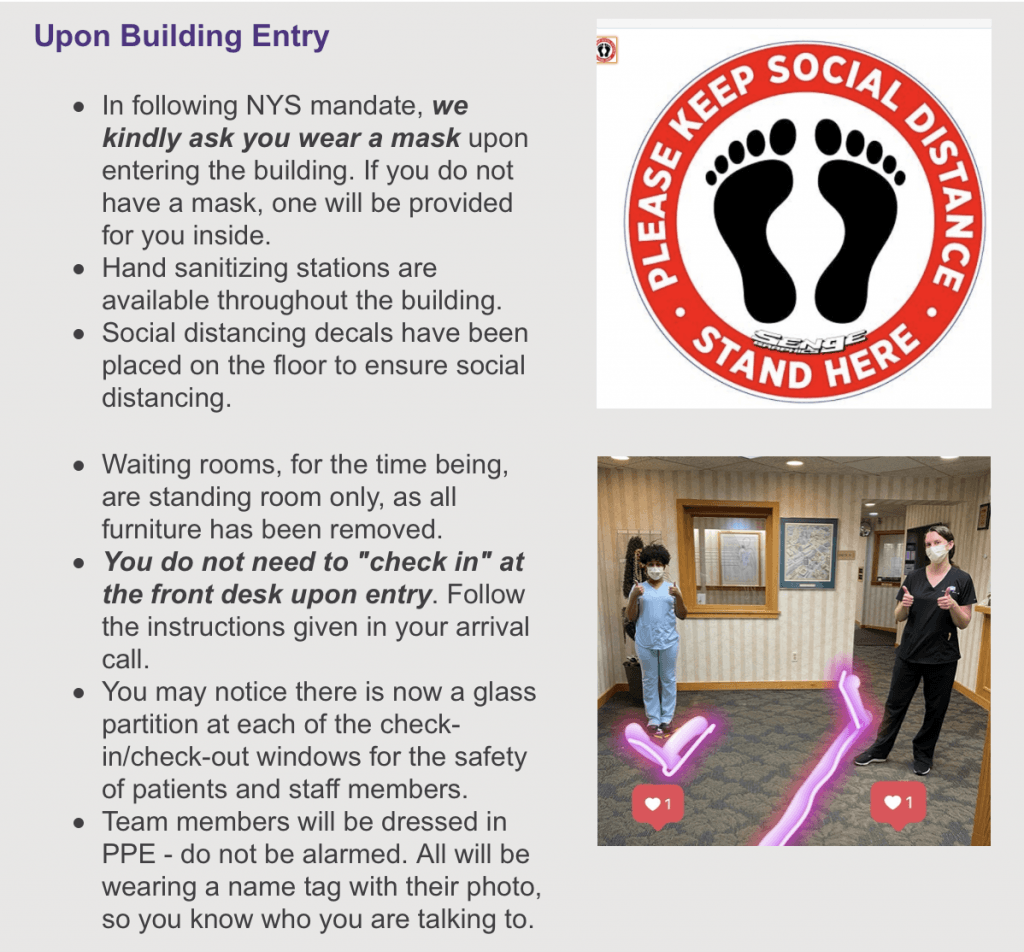 COVID 19 Call Ahead Procedure for Building Entry