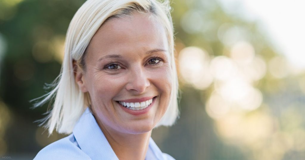 Smiling mature woman (model)