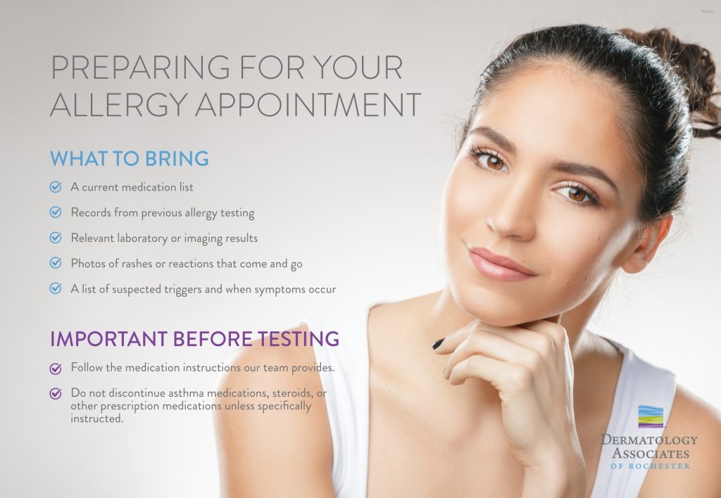 Preparing for Your Allergy Appointment infographic
