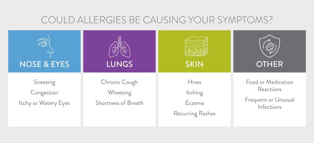 Allergy Symptom Infographic